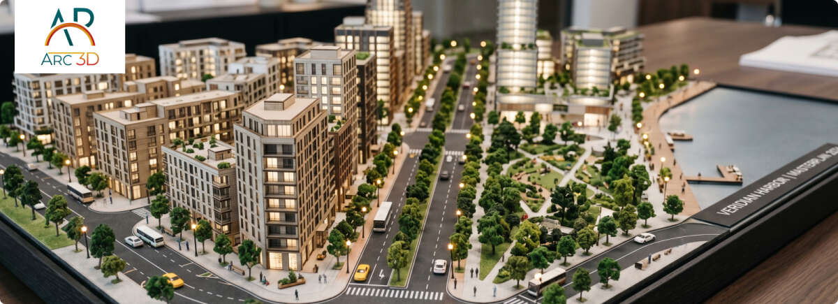 3D Architectural Masterplan Model